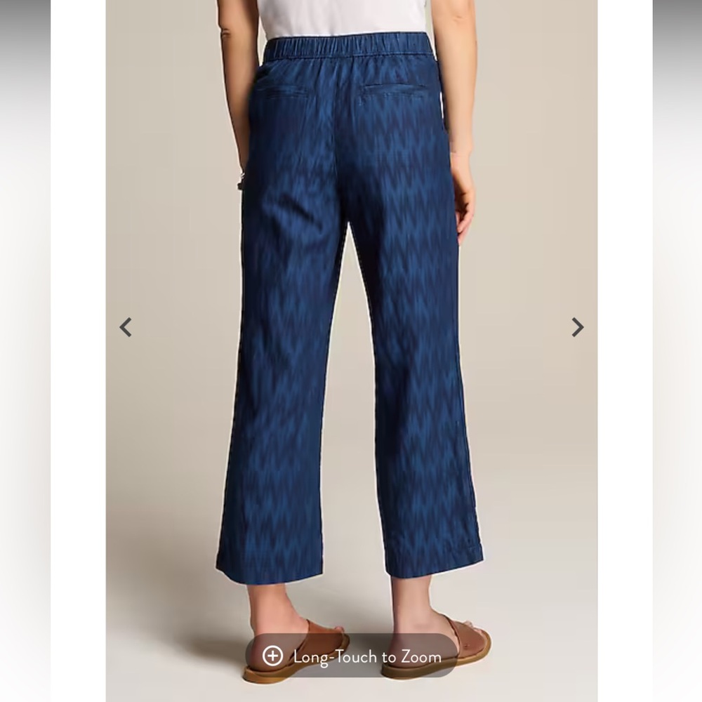 NWT J.Jill Pure Jill Indigo Dobby Crops in Odisha Wash - Picture 5 of 12
